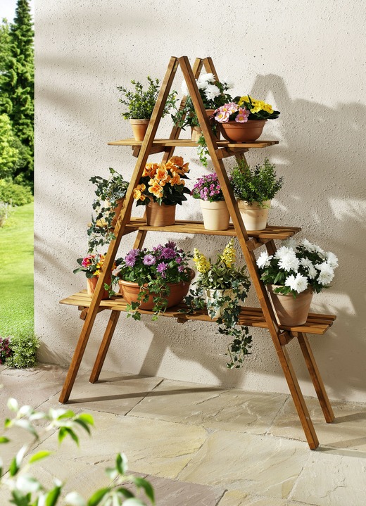 Tuinmeubels - Plantenrek van geïmpregneerd grenen hout, in Farbe BRUIN