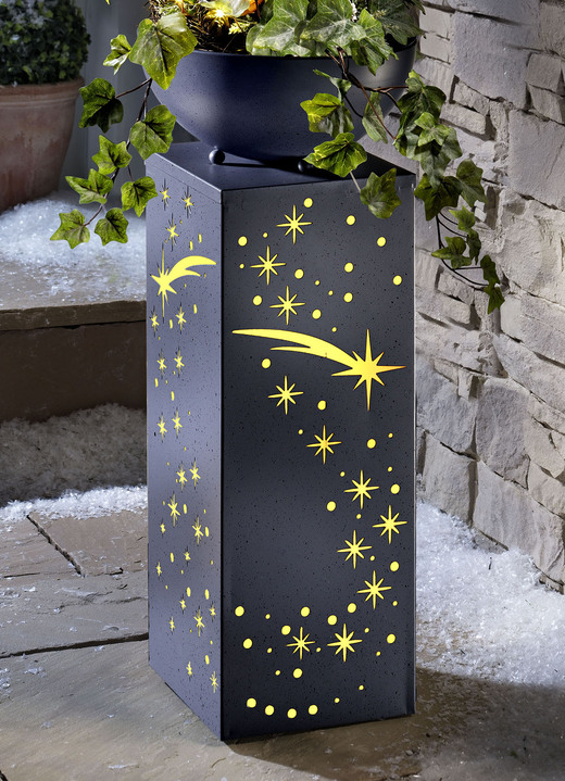 Decoratief - EASYmaxx led-decoratieve zuil met afneembare schaal, in Farbe GRIJS