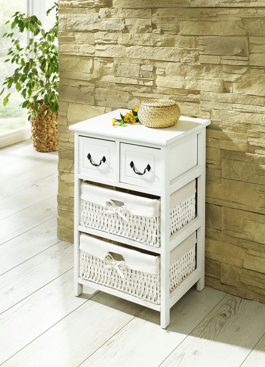 Regale - Regal mit Vintage-Oberfläche, in Farbe WEISS Ansicht 1