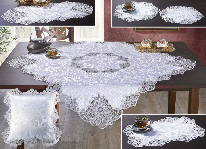 Tafellakens - Tafel- en kamerdecoratie, in Größe 101 (Kleedje, 35 x 50 cm) bis 404 (Kussensloop, 40 x 40 cm), in Farbe SEKT