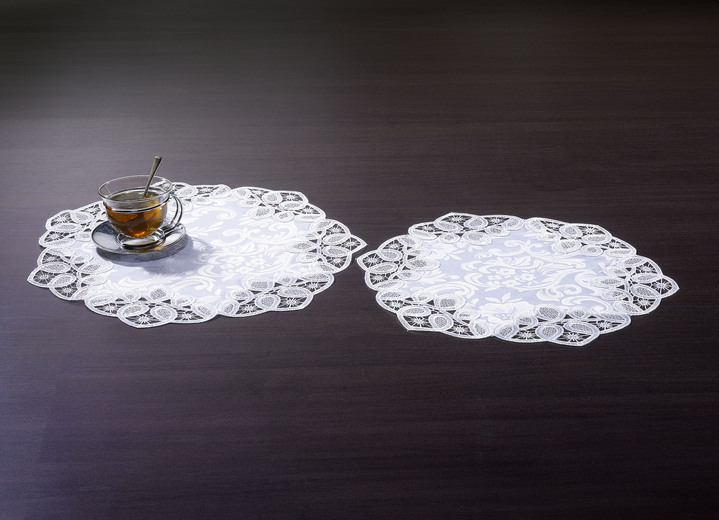 Tischdecken - Diese Tisch- und Raumdekoration ist ein echter Blickfang!, in Größe 101 (Deckchen, 35x 50 cm) bis 404 (Kissenbezug, 40x 40 cm), in Farbe SEKT Ansicht 1