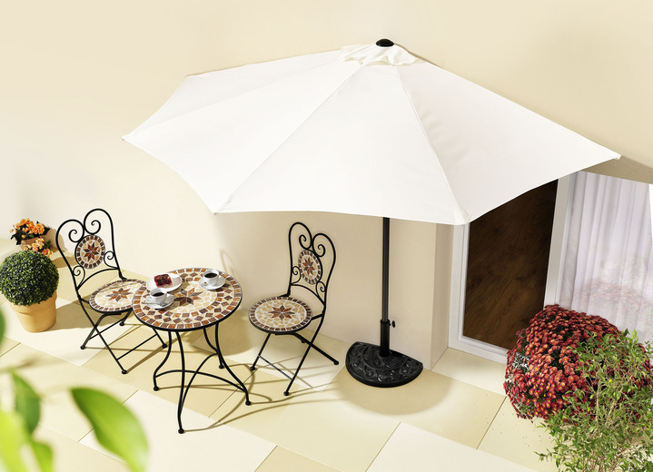 Inkijk- en zonwering - Scherm met uv-bescherming 50+, in Farbe BEIGE, in Ausführung halfrond Ansicht 1