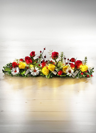 Tafeldecoratie met micro-led-lichtketting