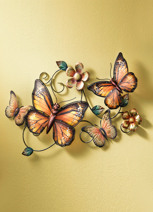 nieuws Gestreept Beperkingen Muurdecoratie 'Vlinders', van metaal - Schilderijen | BADER