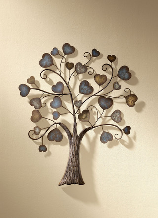 Wanddecoratie in de vorm van een boom