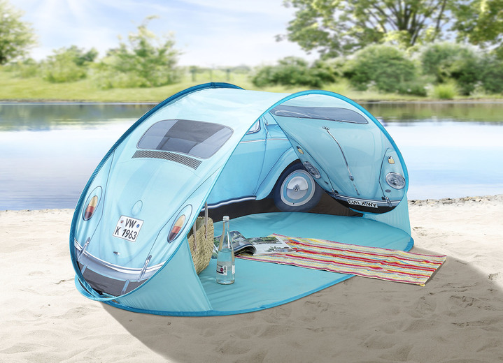 - Strandtent VW Kever, in Farbe TURQUOISEBLAUW Ansicht 1