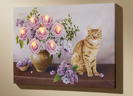 Led-schilderij op batterijen