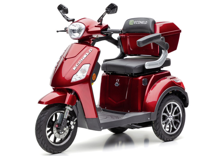 Elektromobile - Elektro-Trike ECONELOJ1000, in Farbe ROT Ansicht 1