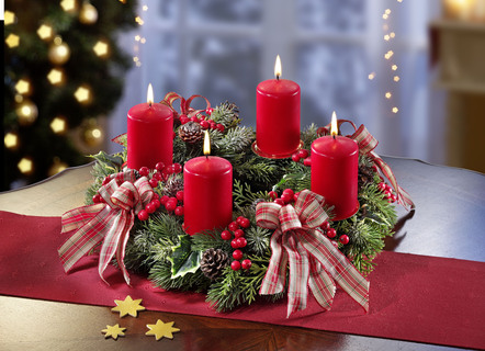 Opnieuw te gebruiken adventskrans