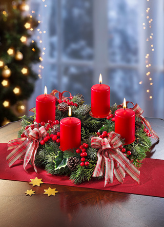 Opnieuw te gebruiken adventskrans