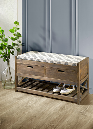 Massief houten bankje
