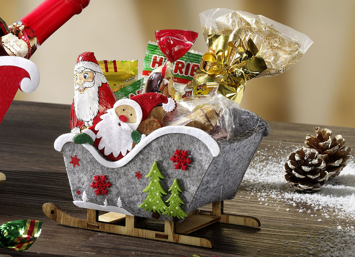 - Kerstslee met kerstlekkernijen, in Farbe KLEURRIJK, in Ausführung Kerstmis slee voor kinderen (zonder Secco) Ansicht 1