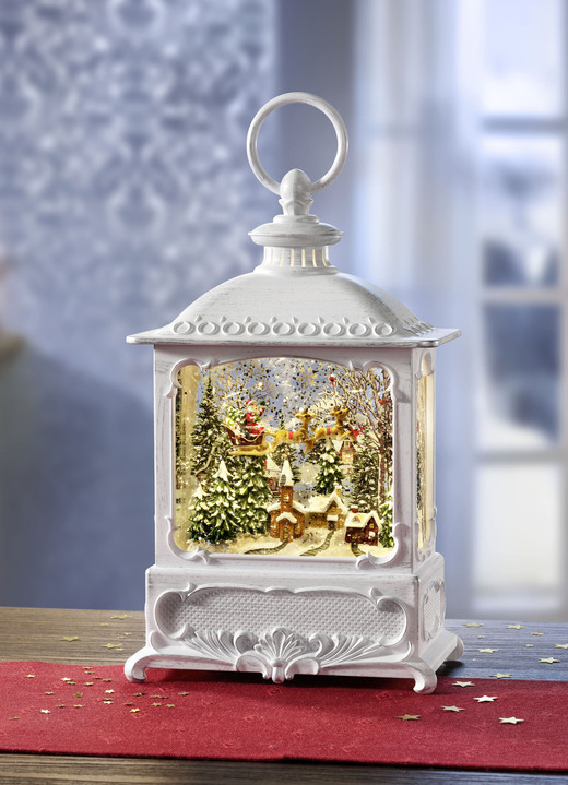 - Lantaarn met geïntegreerde ledverlichting, in Farbe ANTIQUE-WIT