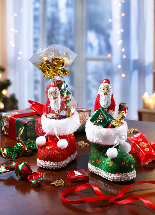 Cadeau-ideeën - Laarsjes met kerstlekkernijen, 2-delige set, in Farbe MULTICOLOR Ansicht 1