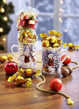 Kopjes winterkinderen, set van 2