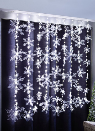 LED Gordijn Sneeuwvlok