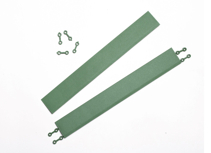 Tuinonderhoud - Rand- en cornificerende lijstwerk, set van 2 voor terrastegels, in Größe 255 (randstrips, set van 2) bis 275 (hoekstrips, set van 2), in Farbe GROEN Ansicht 1