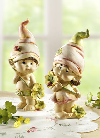 Schattige lentekinderen, set van 2