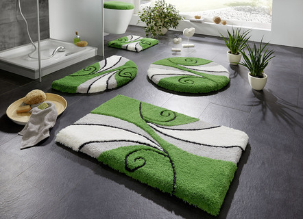 Badkamerset met achterzijde met antislip-latexcoating, van Grund