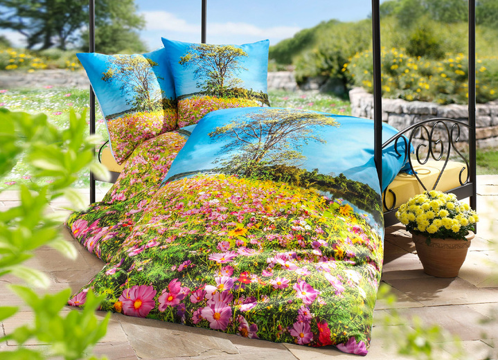 - Beddengoedset met een indrukwekkend natuurlijk motief, in Farbe MULTICOLOR
