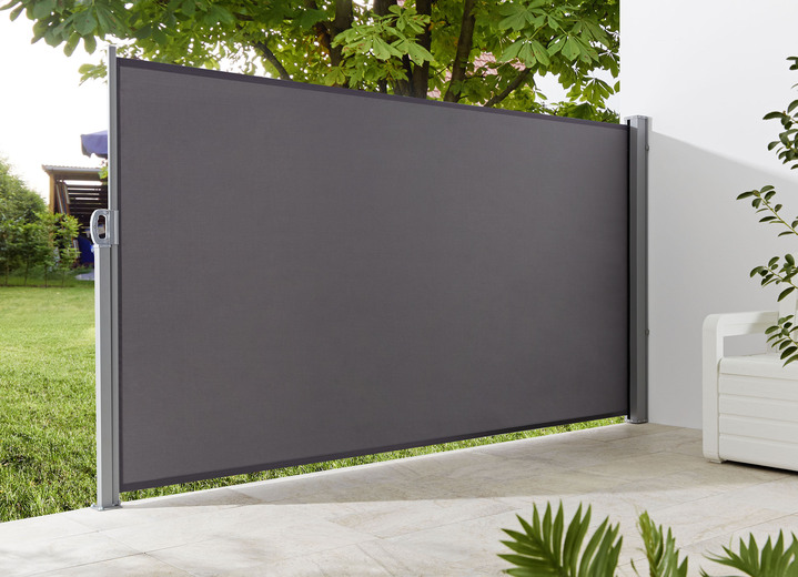 Tuin - Zijluifel met aluminium en stalen frame, in Farbe ANTRACIET Ansicht 1