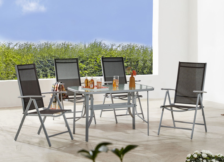 Tuinmeubels - Tuinmeubelset Palermo, in Farbe ZILVER, in Ausführung tuintafel