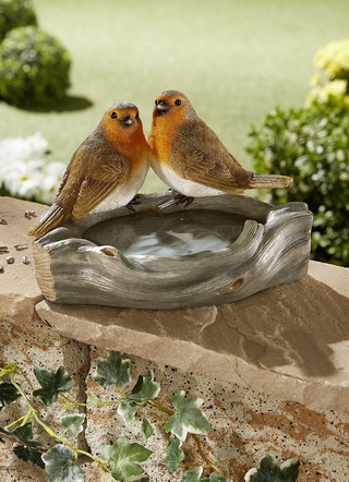 Vogelbad van polyresin