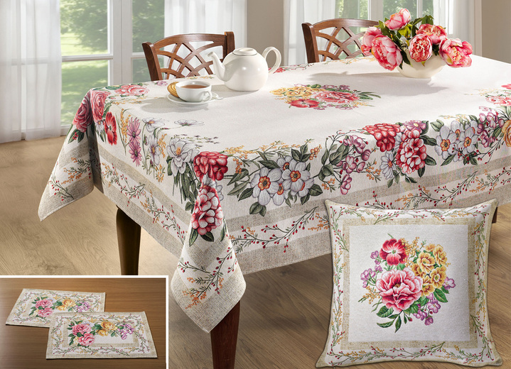 - Tafel- en kamerdecoratie in tapijtkwaliteit, in Größe 100 (2x placemat, 33 x 45 cm) bis 404 (Kussensloop, 45 x 45 cm), in Farbe MULTICOLOR Ansicht 1