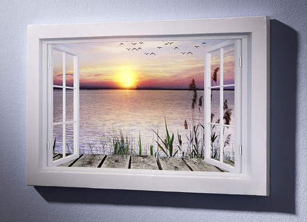 Led-schilderij op batterijen