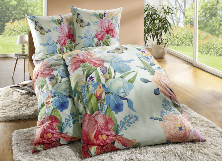 - Beddengoedset met ritssluiting, in Größe 112 (80/80 cm + 135/200 cm) bis 115 (80/80 cm + 155/220 cm), in Farbe GROEN