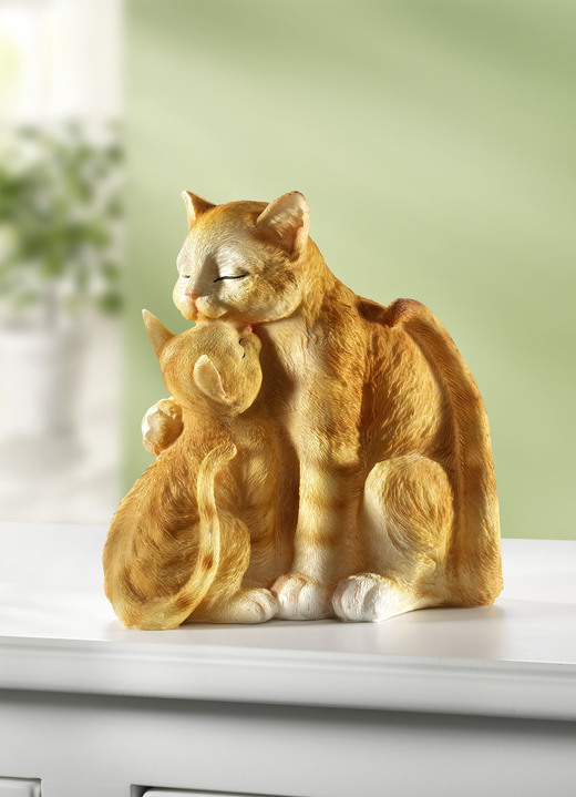- Moederpoes met kind, in Farbe TERRA-WIT