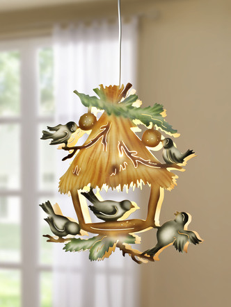 Verlichte raamdecoratie