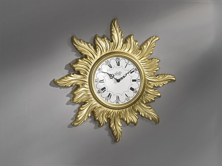 Horloges - Indrukwekkende wandklok met quartz uurwerk, in Farbe GOUD