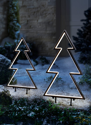 Metalen LED-boom met grondpennen