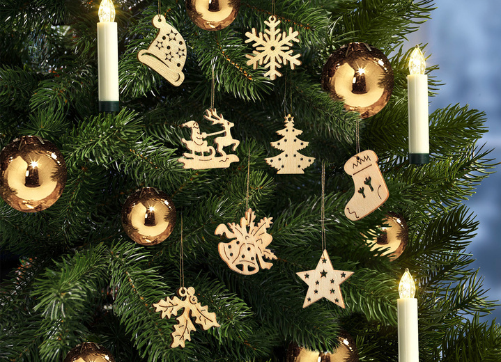 Kerstmis - Aanhangwagen 48 stuks, in Farbe NATUREL Ansicht 1