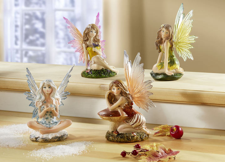 Beeldjes - Decoratieve feeën 4 seizoenen, in Farbe MULTICOLOR