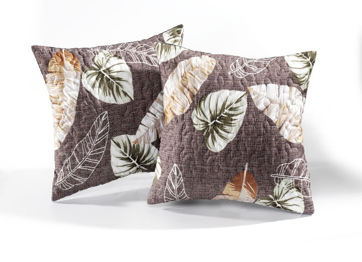 - Comfortabele kwaliteit sprei en kussenslopen, in Größe 873 (eenpersoonsbed, 135 x 210 cm) bis 920 (2 kussenslopen, 40 x 40 cm), in Farbe BRUIN-MEERKLEURIG Ansicht 1
