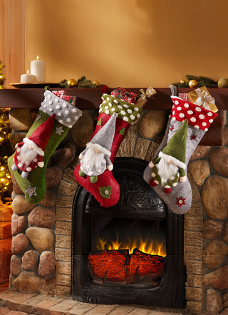Kerstman laars, set van 3