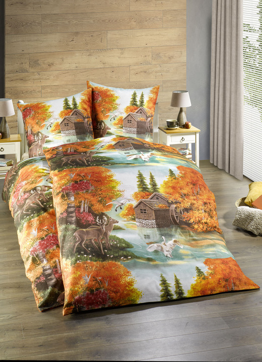 Dobnig - Bever beddengoedset, in Größe 111 (40 x 80 cm + 135 x 200 cm) bis 412 (4-delig voordeelset), in Farbe MULTICOLOR Ansicht 1