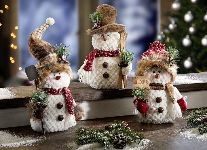 - Sneeuwpoppen, set van 3, in Farbe WIT