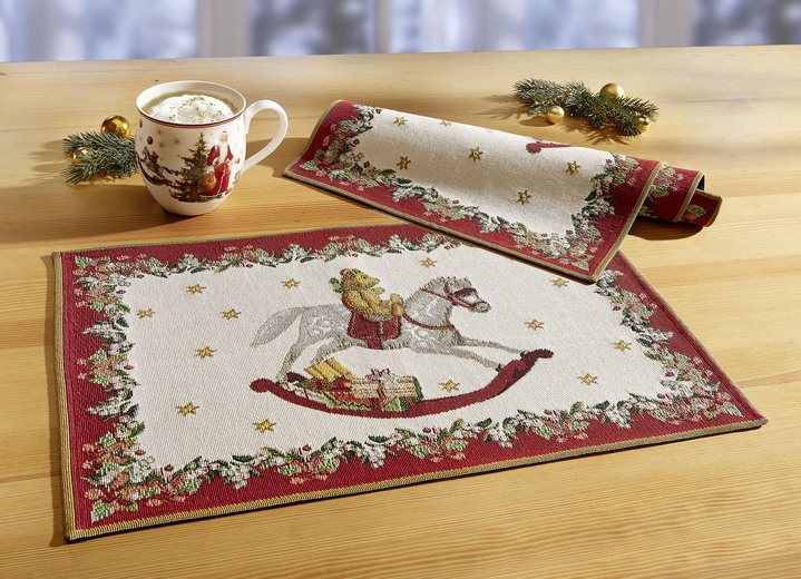 - Placemat van Villeroy & Boch, in Farbe ROOD-WIT
