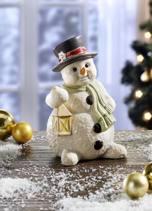 - Sneeuwpop met lantaarn van Goebel, in Farbe MULTICOLOR