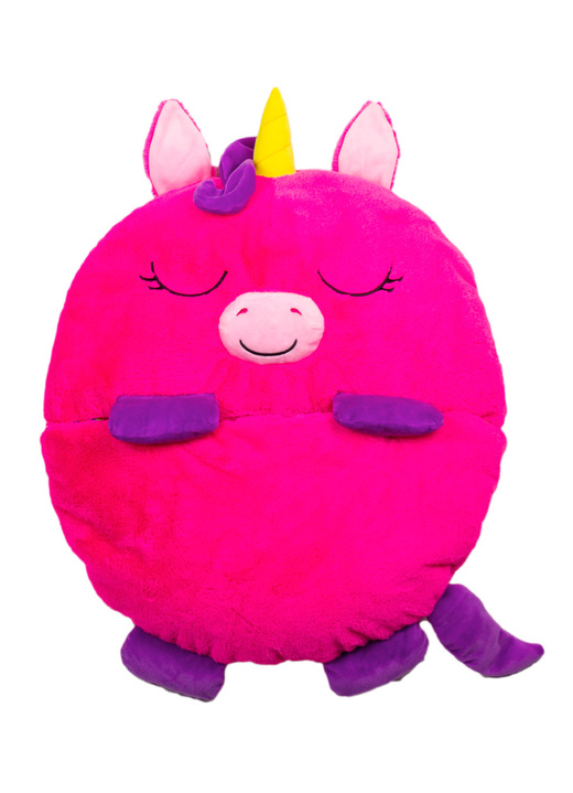 Aus der TV-Werbung - Kuschelschlafsack Happy Nappers , in Farbe BUNT, in Ausführung Einhorn, pink, Grösse M (51x137 cm) Ansicht 1