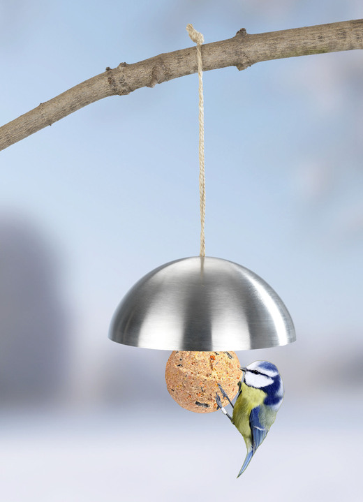 Wintertuin - Vetbollenhouder, set van 2, van Maximex, in Farbe ZILVER Ansicht 1