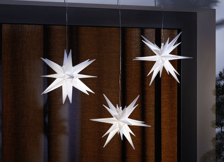 - LED-ster, 3-delig, met timerfunctie, in Farbe WIT Ansicht 1