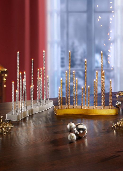 Kerstmis - Metalen staaflamp, in Farbe GOUD Ansicht 1