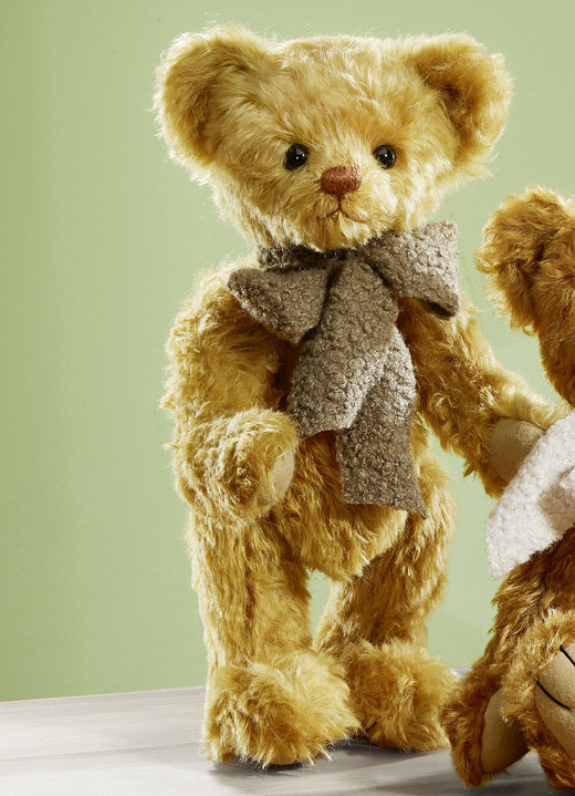 Cadeau-ideeën - Teddybeer van hoogwaardig mohairpluche, in Farbe GOUD Ansicht 1