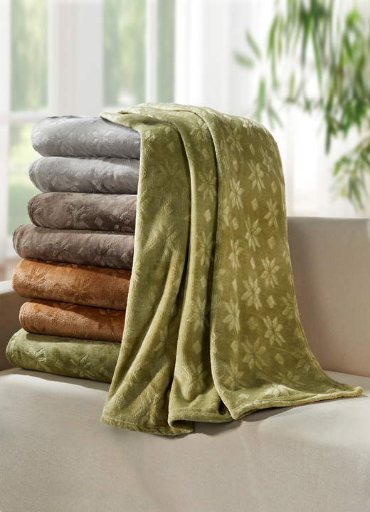 - Superzachte fleece slaapdeken, in Farbe CAMEL