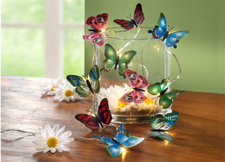 Cadeau-ideeën - LED lichtketting met 10 vlinders, in Farbe MULTICOLOR