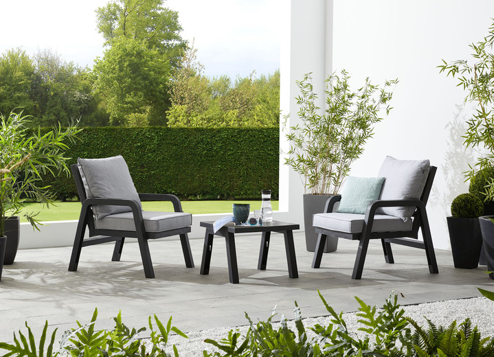 Tuinmeubels - Hartmann Ibiza loungeset, in Farbe GRIJS, in Ausführung Balkonset Ansicht 1